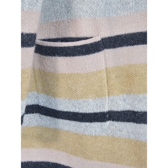 Fortune & Ivy Cardigan Sweater Striped Long Sleeve Open Size L - Picture 5 of 13